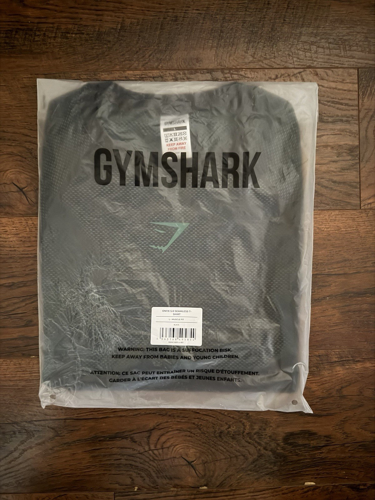 *SHIPS TODAY* Gymshark Onyx 5.0 Seamless T-Shirt - Black/Lift Green - Large