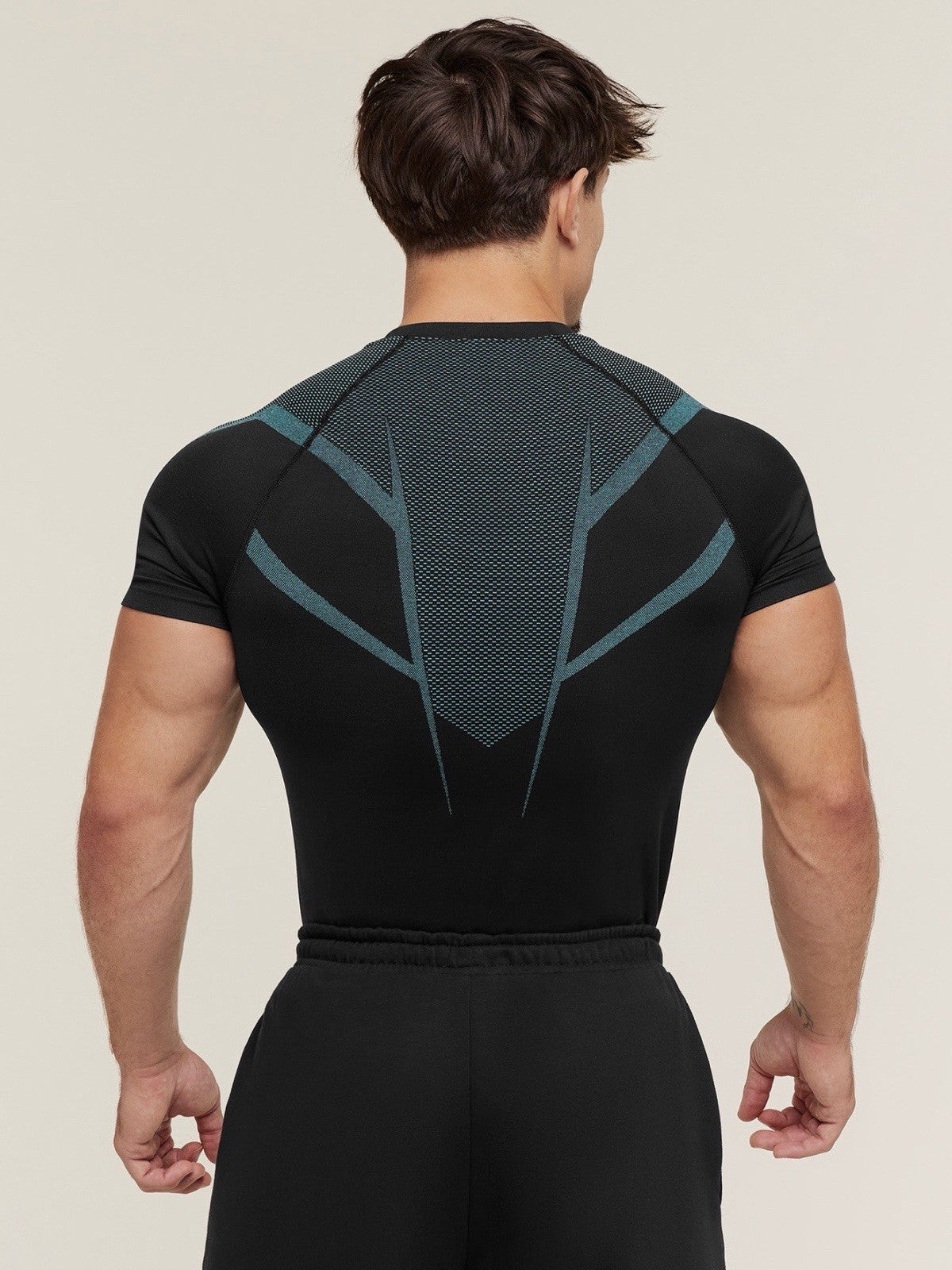 *SHIPS TODAY* Gymshark Onyx 5.0 v5 Seamless T-Shirt Black/Brand Blue SIZE LARGE