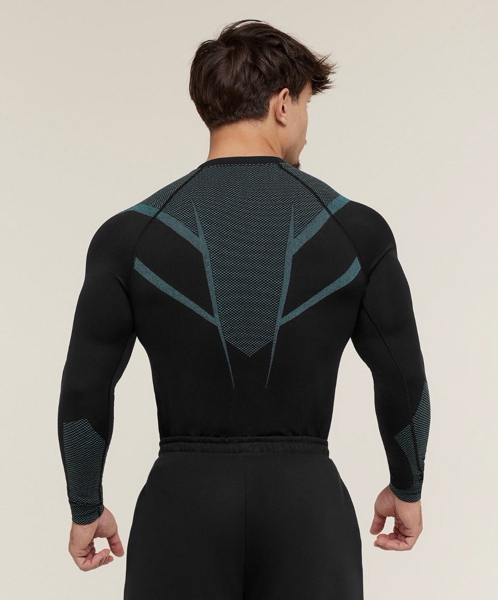 *SHIPS TODAY* Gymshark Onyx v5 5.0 Seamless Long Sleeve Black/Brand Blue - Large