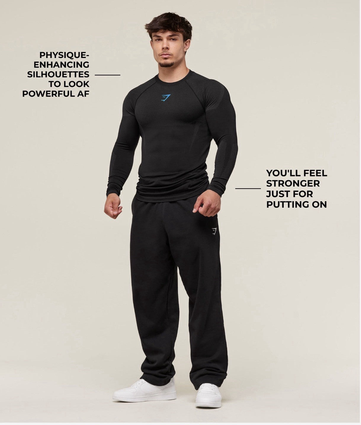 *SHIPS TODAY* ONYX GYMSHARK 5.0 Exclusive Black/Black Long Sleeve - Medium