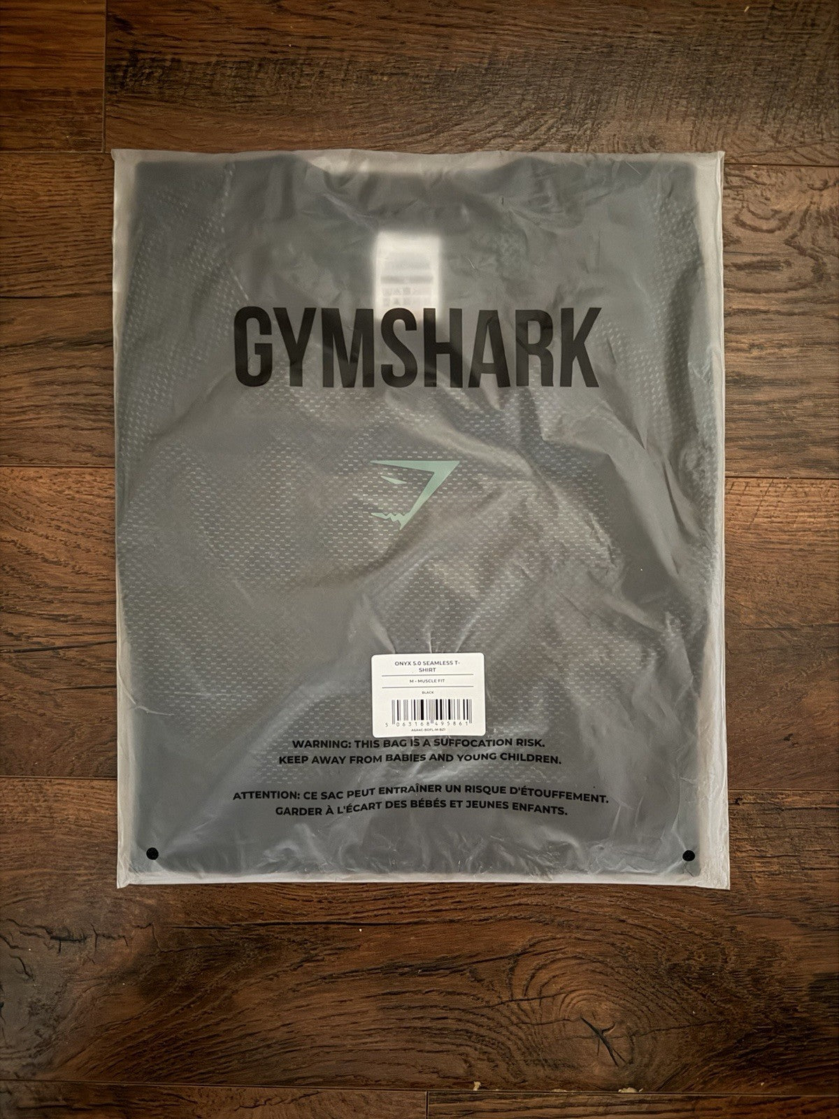 *SHIPS TODAY* Gymshark Onyx 5.0 Short Sleeve T-Shirt Black/Lift Green- Medium