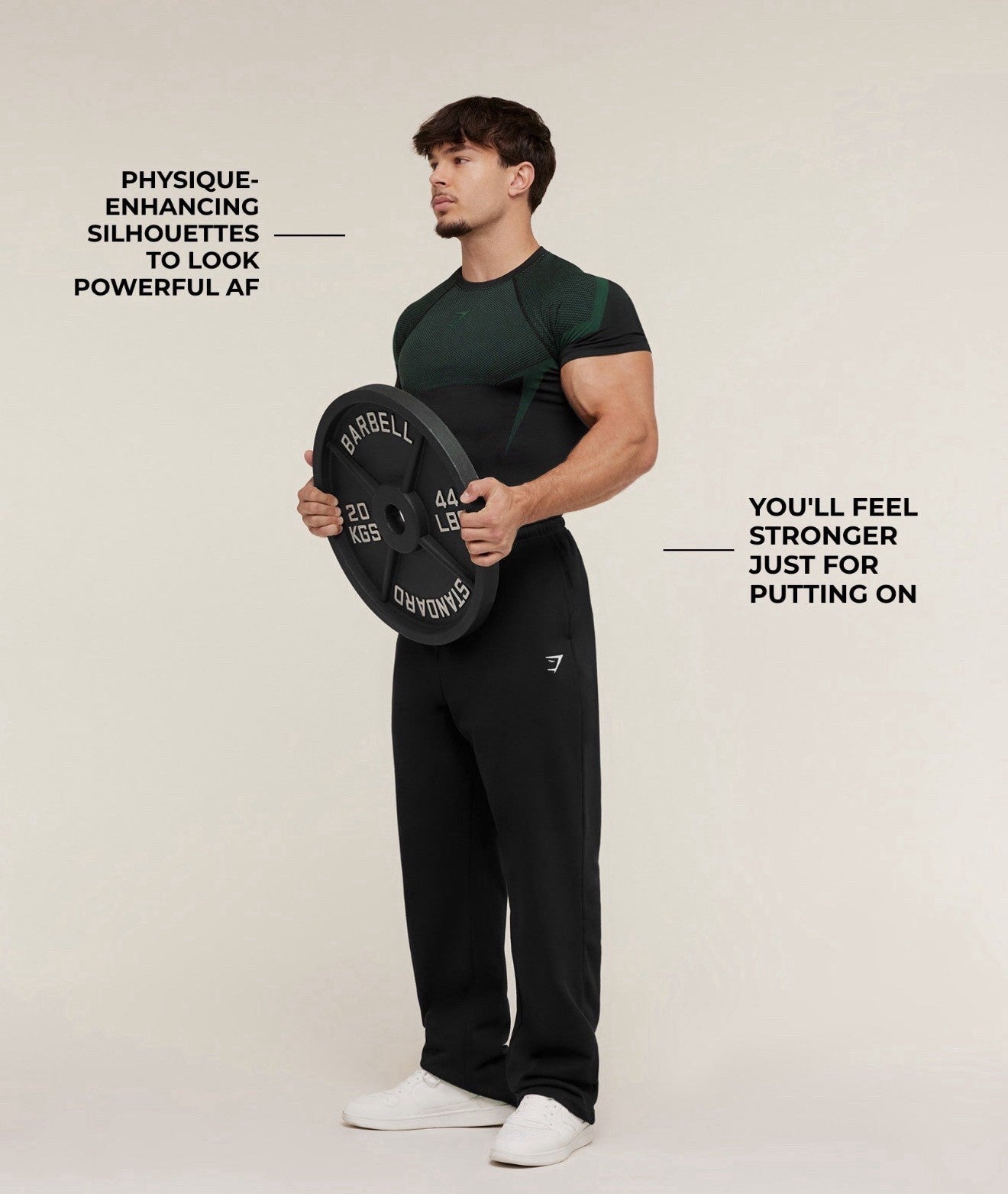 *SHIPS TODAY* Gymshark Onyx 5.0 Seamless T-Shirt - Black/Lift Green - Large