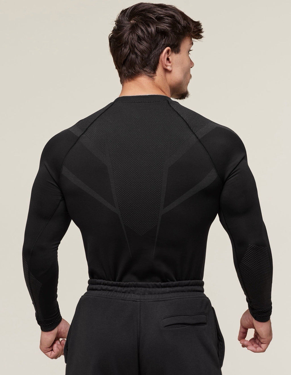 *SHIPS TODAY* ONYX GYMSHARK 5.0 Exclusive Black/Black Long Sleeve - Medium
