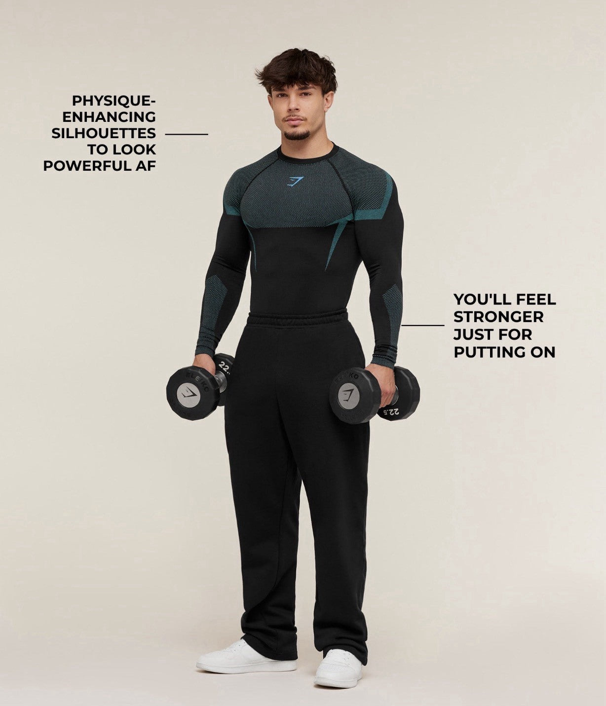 *SHIPS TODAY* Gymshark Onyx v5 5.0 Seamless Long Sleeve Black/Brand Blue - Large