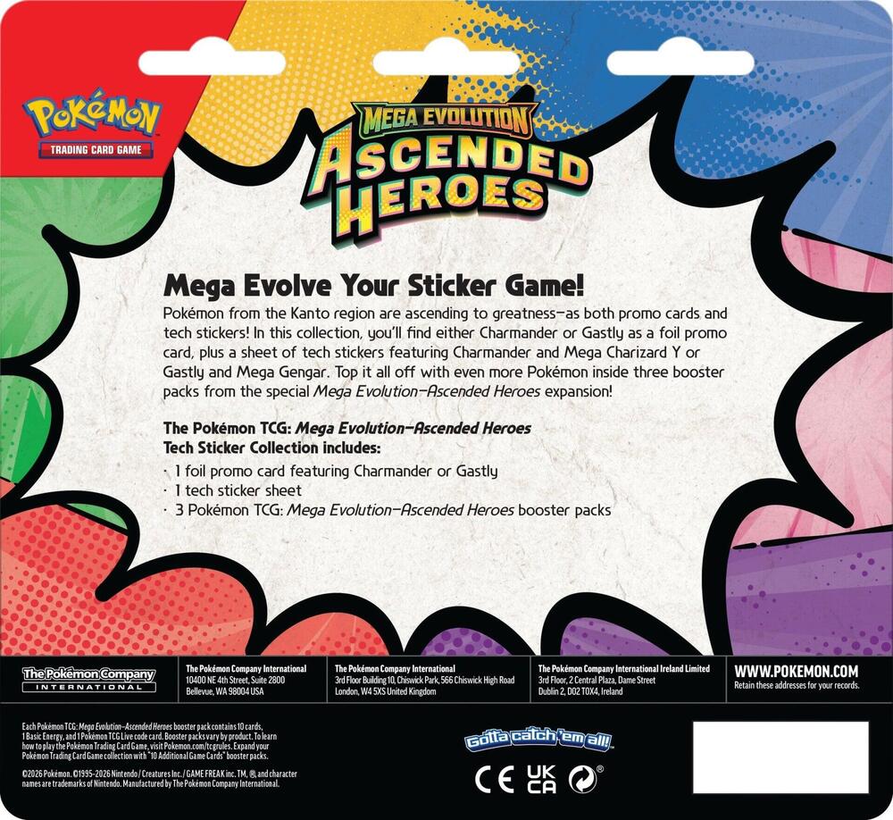 Mega Evolution: Ascended Heroes Tech Sticker Collection [RANDOM PROMO]