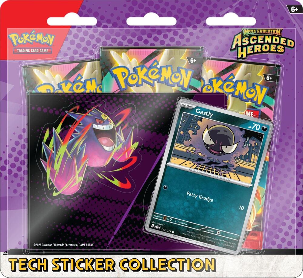 Mega Evolution: Ascended Heroes Tech Sticker Collection [RANDOM PROMO]