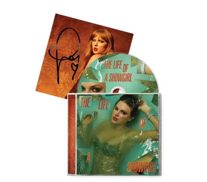 Taylor Swift The Life of a Showgirl CD + Hand Signed Photo 3